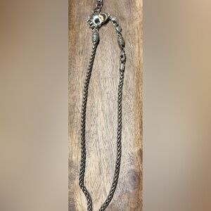 Brighton Twisted Silver Necklace 16-20” adjustable